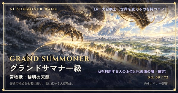 グランドサマナー級のカード No.69「黎明の天龍」